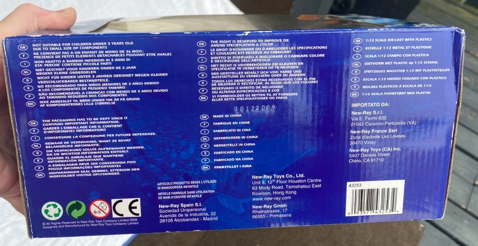 Nuevo en caja Ray Yamaha 1:12 fundido a presión con plástico 2008 Rhino 700 Newray nuevo en caja Foto 4 de 4