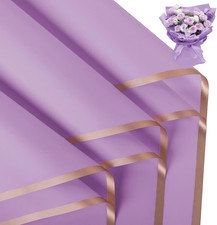 20 Sheets Flower Wrapping Paper - Waterproof Floral Bouquet Packaging Paper for