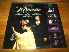LA TRAVIATA 2-Laserdisc LD BRAND NEW SEALED VERDI OPERA CARLO RIZZI CONDUCTS