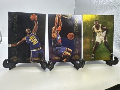 Lot of 3 1995-96 Skybox Skytech Force Insert-Malone,Barkley,Kemp