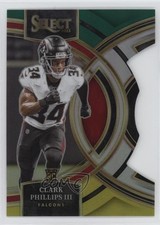 2023 Select Premier Level Green & Yellow Prizm Die-Cut Clark Phillips III 7l6