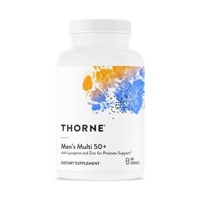 NEW！THORNE Men's Multi 50+ - Multivitamin w/ Vitamins A, B, C, D, E, Zinc