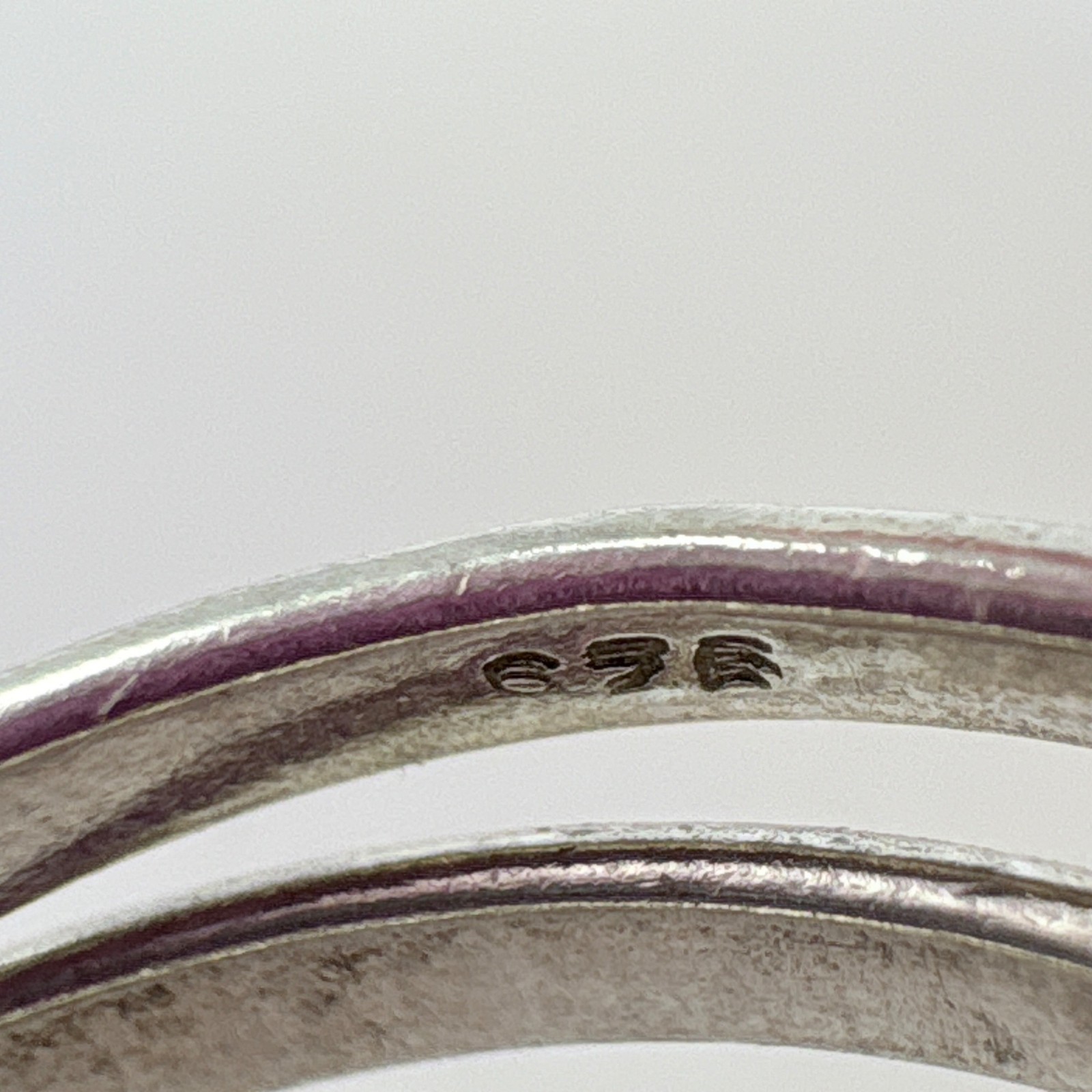 VTG Sterling Silver 925 Interlocking Rolling Ring… - image 8