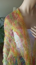 Cardigan Mohair Wolle Handgestrickt Strickjac...