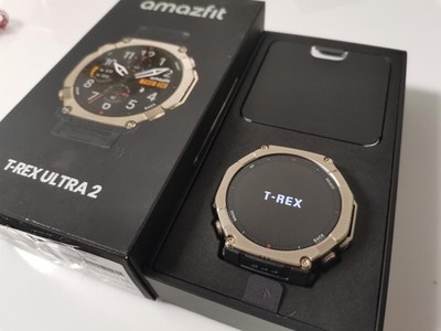 AMAZFIT T-Rex Ultra 2 Smartwatch SCHWARZ FITNESS TRAIL RUNNING GPS 30GB AMOLED
