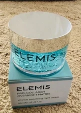 ELEMIS Pro-Collagen Overnight Matrix Wrinkle Smoothing Night Cream, 1.6 oz, NIB