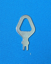 Vintage electrical switch KEY, two prong push, 1.5" long, 47