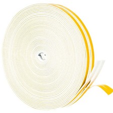 2 PCS 33 Feet White Thin Weather Stripping 1/4x1/16 Inch Foam Gasket Seal Tape