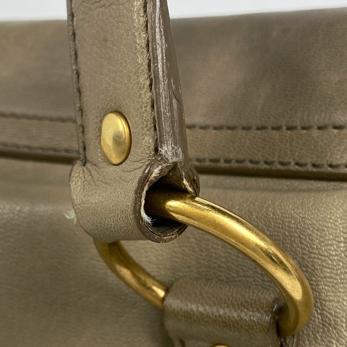 YVES SAINT LAURENT Borsa a mano con logo 2WAY Borsa a tracolla chiusura girevole Borsa a mano in pelle...