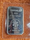 1 Troy Ounce Heraeus silver bar .999 Fine Silver