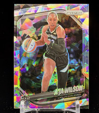 A'ja Wilson 2025 Panini Prizm WNBA - Ice Prizm #76 