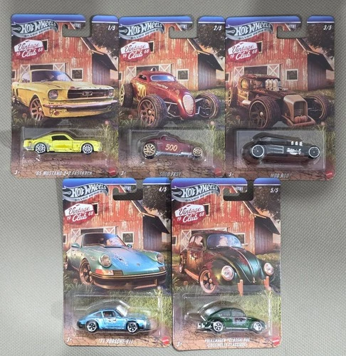 Hot Wheels 2026 Siver Series Vintage Club | Mix 1 | Barn Finds | Full Set of 5