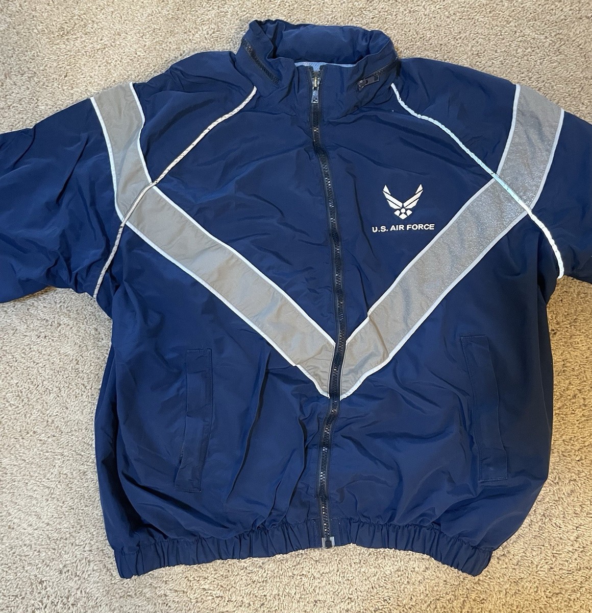 US Air Force Blue Large-Regular Zip Up Jacket Large-Regular