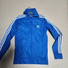 Adidas Blue Three Stripes Track Top, Excellent Condition