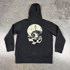 Vans Nightmare Before Christmas Hoodie Youth Large Black Grunge Preowned