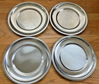 Set of (4) Vintage Mid-century Modern Denmark Quality Stainless Chargers 10.5"