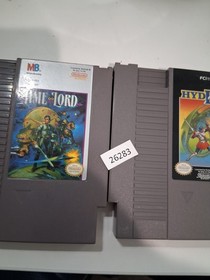 2 retro tiradores de lucha Nintendo videojuegos NES Time Lord, Hydlide 26283 wt1