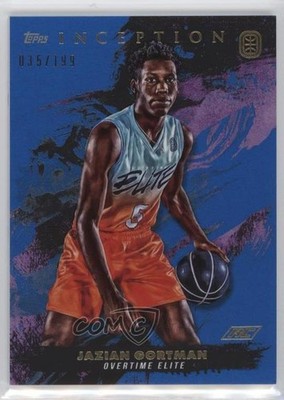 2021-22 Topps Inception OTE Overtime Elite Blue 35/199 Jazian Gortman #94 00gy