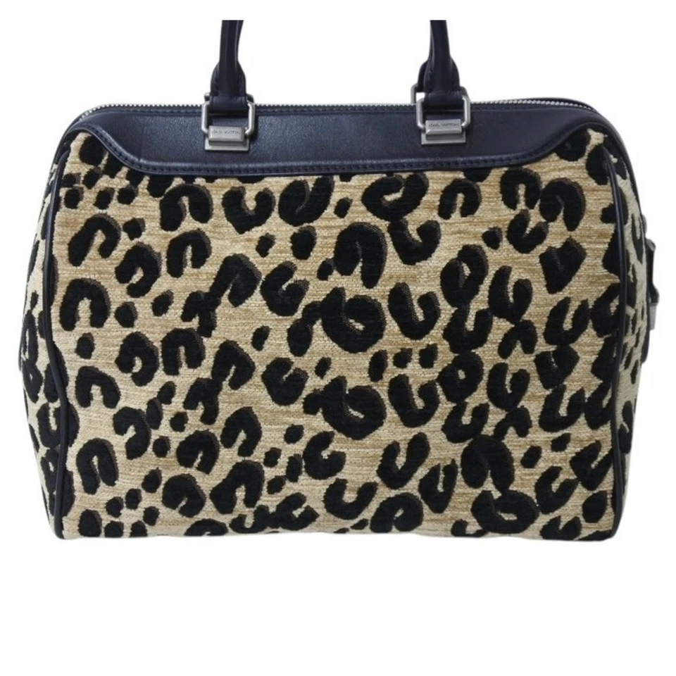 Bolsa de mão Louis Vuitton leopardo Speedy 30 bege estampa animal couro LV M97396 A - Imagem 3 de 4