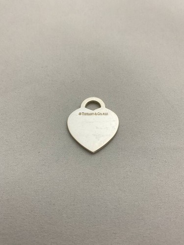 TIFFANY & CO. Return to Heart Tiffany Blue Necklace Pendant Top 925 Silver #536 - Picture 3 of 5