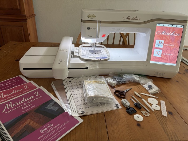 Baby Lock Meridian 2 BLMA2 Computerized Embroidery w/ Hoops