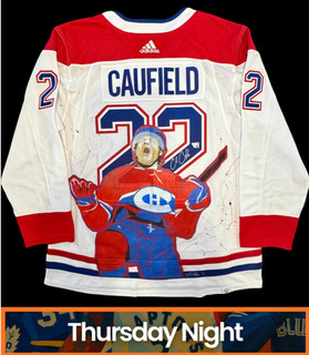COLE CAUFIELD MONTREAL CANADIENS FANATICS JERSEY SIGNED ARTIST EDITION AUTO 1/1