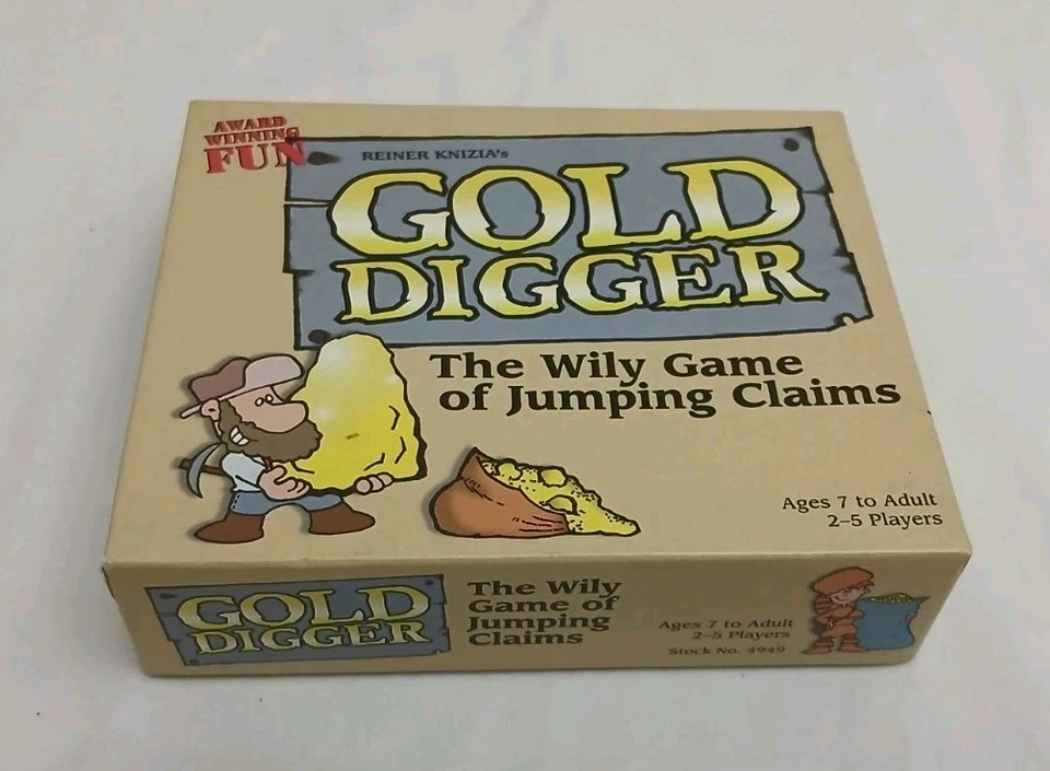 2002 Gold Digger The Wily Game Of Jumping Claims Board Game Complete Very Good ! - Image 2 of 3