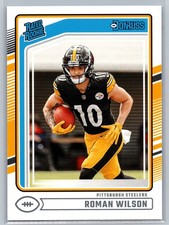 2024 Panini Donruss Rated Rookie Roman Wilson #348 (RC) Pittsburgh Steelers