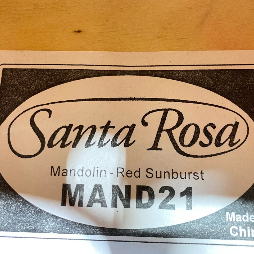 Santa Rosa Red Sunburst 8 String Mandolin | eBay