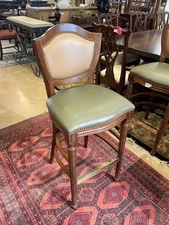 Shelby Williams Custom Leather Barstool