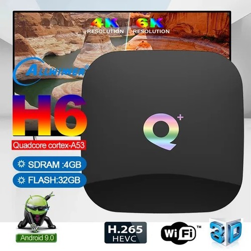 10.0 TV Box 4GB RAM 32GB ROM, Q Plus Android Box H6 Quad-core WiFi 2.4GHz Suppor - Picture 6 of 6