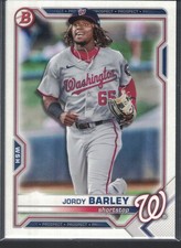 2021 Bowman Draft - Jordy Barley #BD-6 Nationals