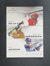 De La Cruz / Henderson / Jackson 2024 Leaf Exclusive Edition Trio RC 10 count