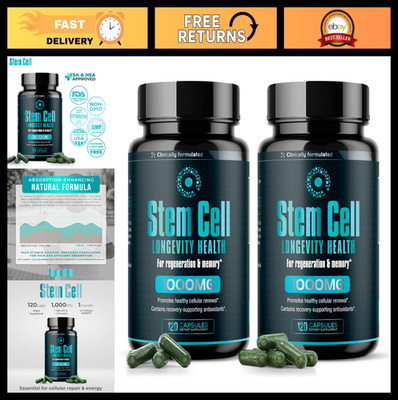 Premium Stem Cell Supplements 1000mg - Boost Immunity, Joint Support, Anti-Aging