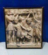 Antiker gerahmter Druck eines Luca della Robbia Reliefs aus Florenz 3251