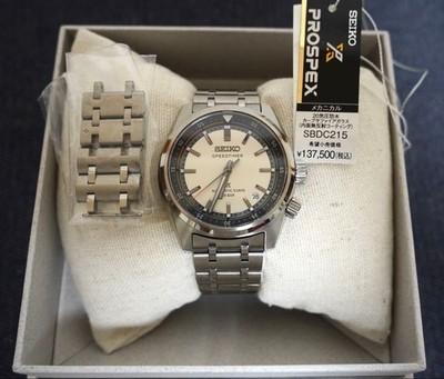SEIKO PROSPEX Speedtimer SBDC215 Automatic Watch Used With Extras