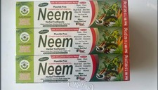 Al Riyan Neem Herbal Toothpaste Fluoride Free 7.5 oz Organic Herbs 3 Pack