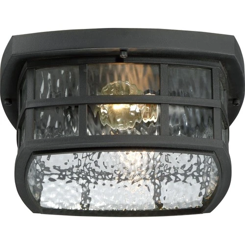 Quoizel SNN1612 Stonington 2 Light 12"W Flush Mount Outdoor - Black - Picture 11 of 12