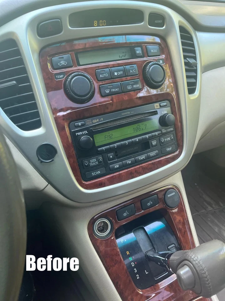 For Toyota Highlander 2001-2007 Wireless Carplay Car Stereo Radio GPS Android 13 Foto 4 de 4