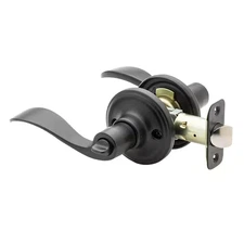 Waverlie Black Privacy Bed/Bath Door Handle