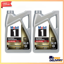 (2 Pack) Mobil 1 Extended Performance High Mileage 0W-20 Synthetic Oil 5 Quart 55.35 per gallon