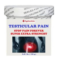 POWERFUL NATURAL TESTICULAR PAIN CREAM FOR MEN - 100 HERBAL - MADE IN USA