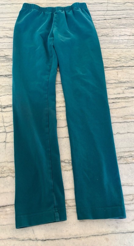 Hanna Andersson Girls Teal Blue Leggings Size 140 US 10