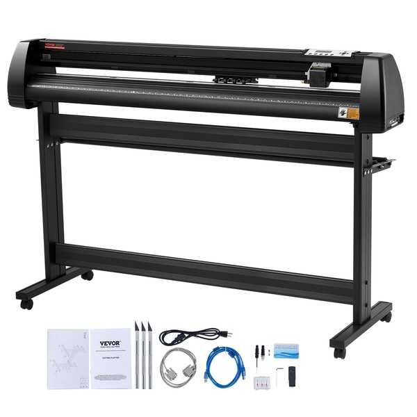 Vevor 53 In Vinyl Cutter Machine Vinly Sign Cutting Plotter Starter Bundle Kit-image