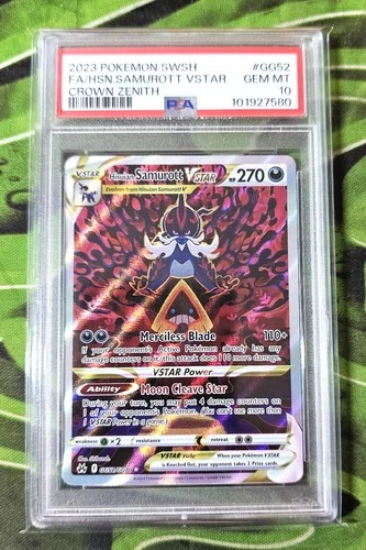 PSA 10 / Crown Zenith / Samurott Vstar GG52 -  Pokemon TCG