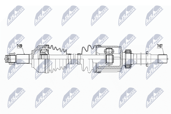 Nty Antriebswelle NPW-NS-062 Passend FüR Nissan Renault-image