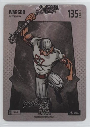 2025 Bo Jackson Battle Arena TCG Alpha Update Silver Battlefoil Wargod #SBF-6
