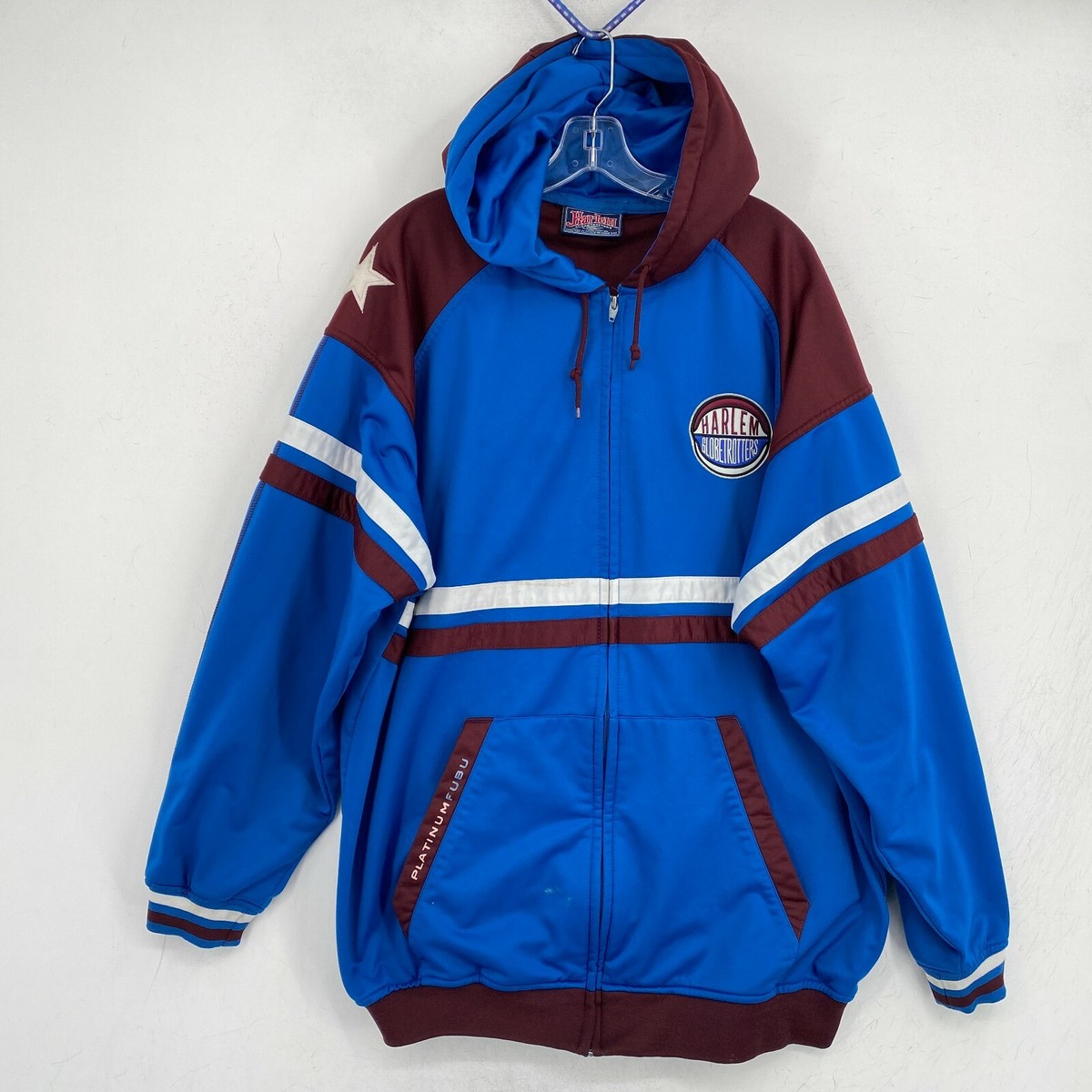 vtg FUBU Platinum Harlem Globetrotters Full Zip Hoodie Mens vtg FUBU Platinum Harlem Globetrotters Full Zip Hoodie Mens