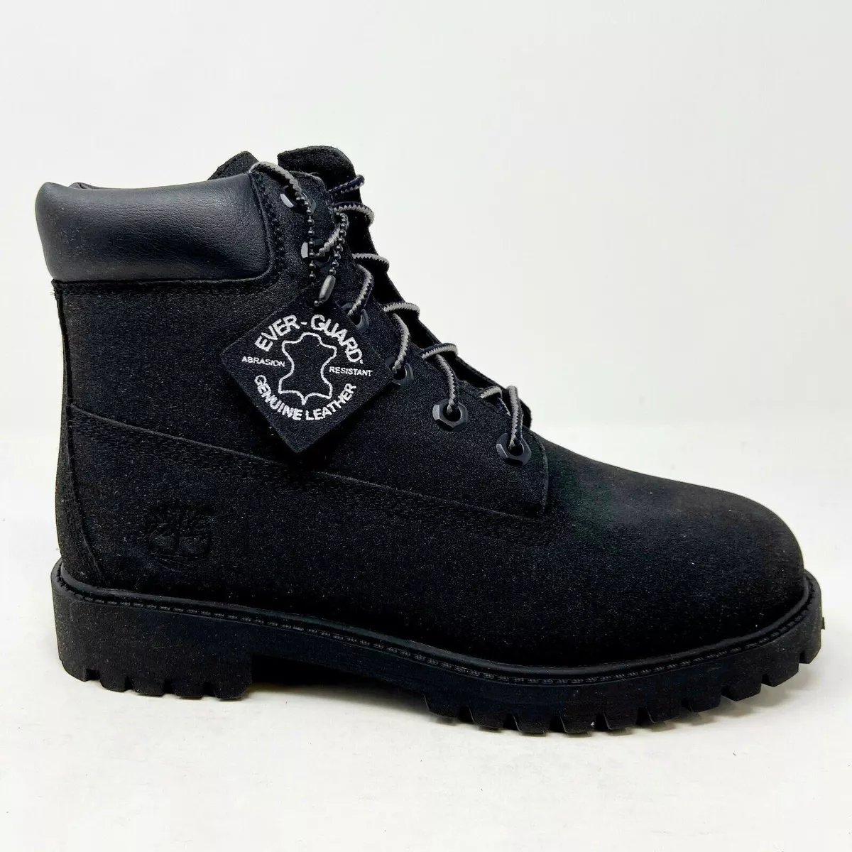 Timberland 6 Inch Waterproof Triple Black Kids Youth Outdoor Boots 34975