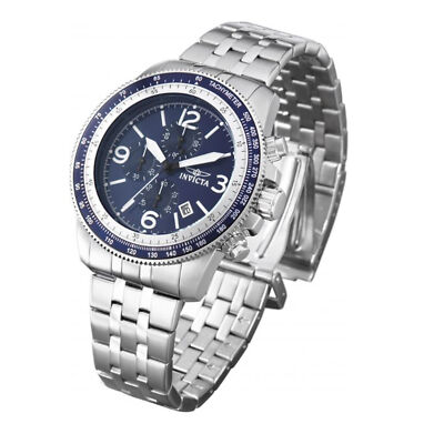 Invicta Men s 13961 Specialty Chronograph Dark Blue Dial Stainless Steel Watch